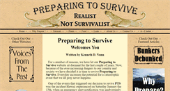 Desktop Screenshot of preparingtosurvive.com