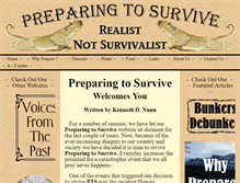 Tablet Screenshot of preparingtosurvive.com